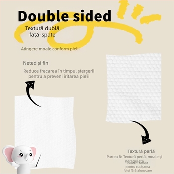 Prosoape de față de unică folosință din material nețesut, kit de călătorie, 100 bucăți, pentru curățare