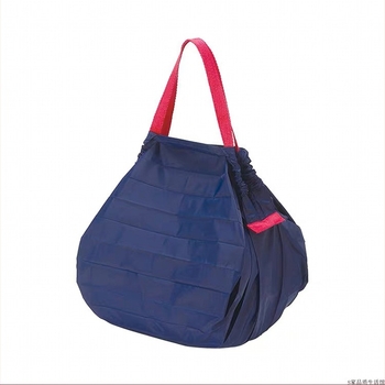 Geantă de cumpărături din polyester, pliabilă, ecologică, portabilă, cu imprimare a logo-ului