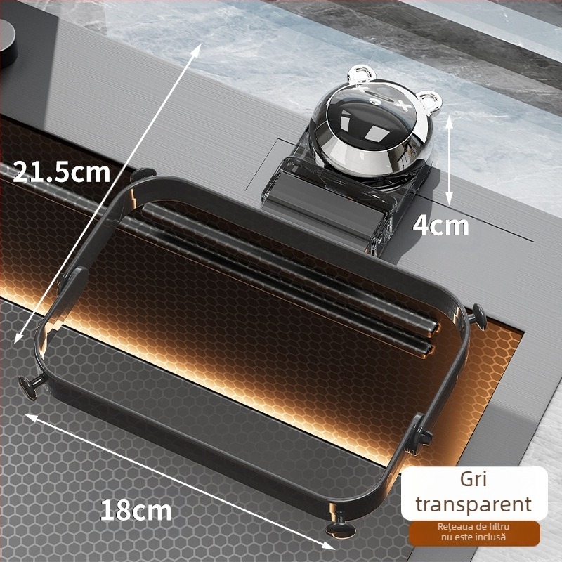 Filtru pentru chiuveta de bucătărie - plastic, stil modern minimalist, rețea de drenaj anti-blocare, lansare 2024, origine Zhejiang