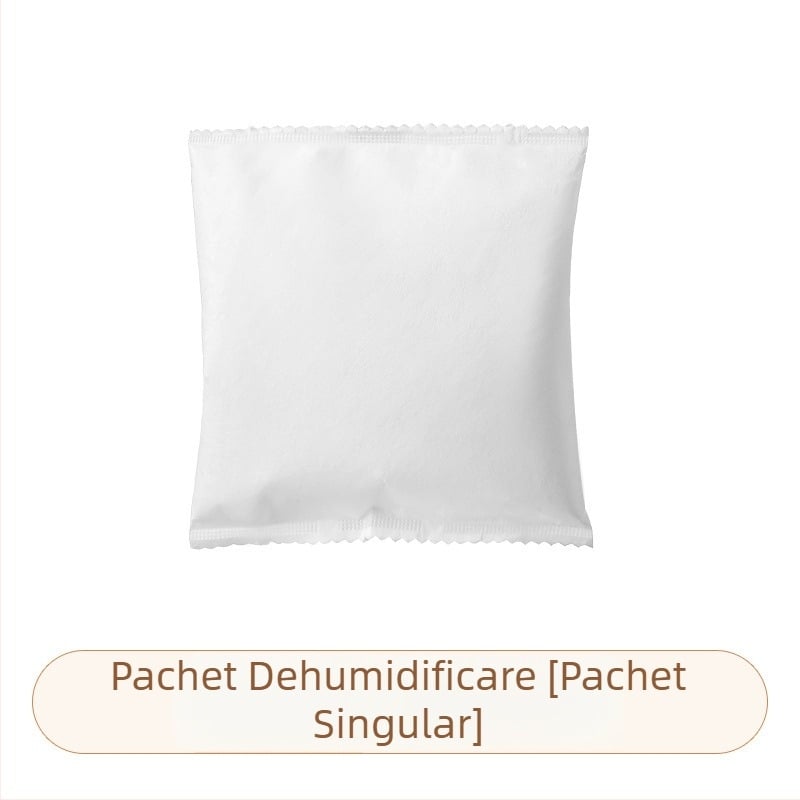 Desicant pentru garderobă cu clorură de calciu — absorbant de umezeală pentru dormitoare și garderobe, ambalat în cutie, 100 buc., 209 g/buc