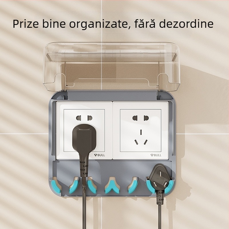 Billion Lai: Capac protector transparent ultra-subțire, impermeabil pentru întrerupătoare și prize; material PP+PET; logo imprimat; personalizare disponibilă