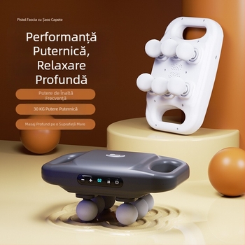 Masaj fascial cu șase capete pentru relaxare musculară profundă și vibrații de înaltă frecvență