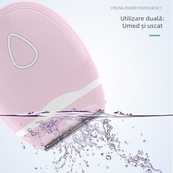 BY-668 Mașină electrică de ras pentru corp, carcasa ABS, 77 g, utilizare umedă și uscată, alimentare cu baterie, pentru îndepărtarea completă a părului de pe corp