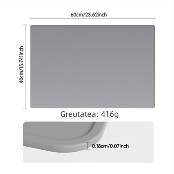 Covoraș din silicon pentru mașina de cafea, pătrat, stil minimalist modern, izolație termică, lansat în august 2024