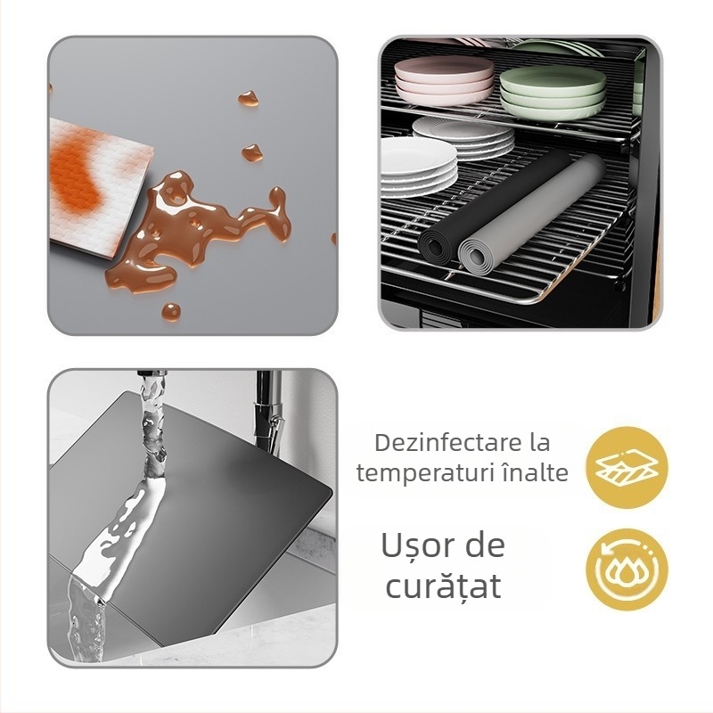 Covoraș din silicon pentru mașina de cafea, pătrat, stil minimalist modern, izolație termică, lansat în august 2024