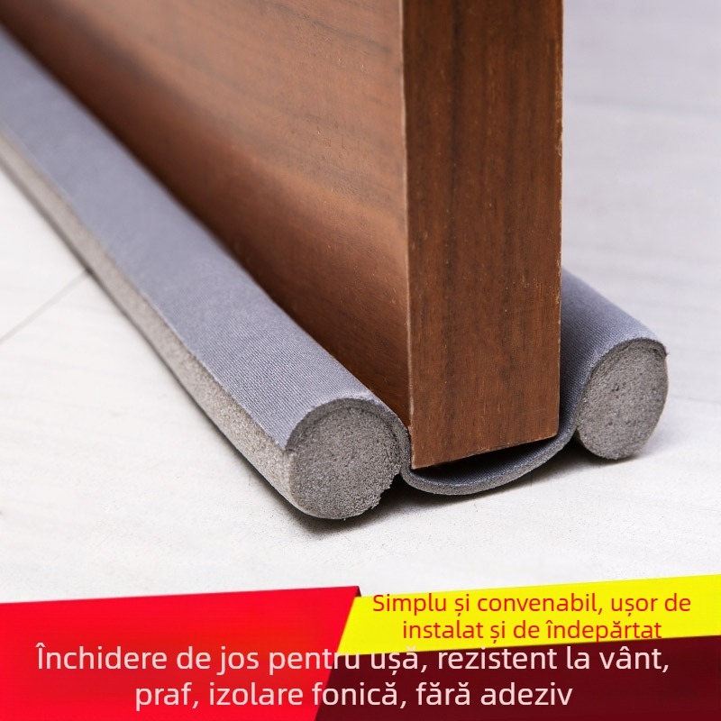 Bandă de etanșare pentru partea inferioară a ușii, izolare fonică a golurilor, model 515, tip 15-26, stil minimalist modern, pentru uși