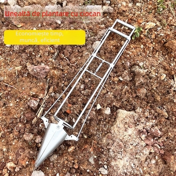 Lopată pentru transplantarea răsadurilor — transplantator universal de răsaduri, corp din oțel cu conținut înalt de carbon, mâner din oțel, model BD-ZY002