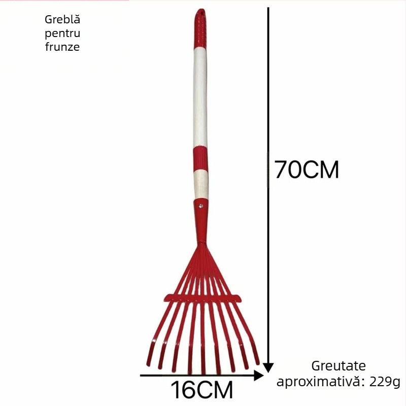 Set lopăți pentru nisip și grădină – corp din fier, mâner din lemn, cap 323 g, potrivit pentru grădină acasă și activități în aer liber la malul mării
