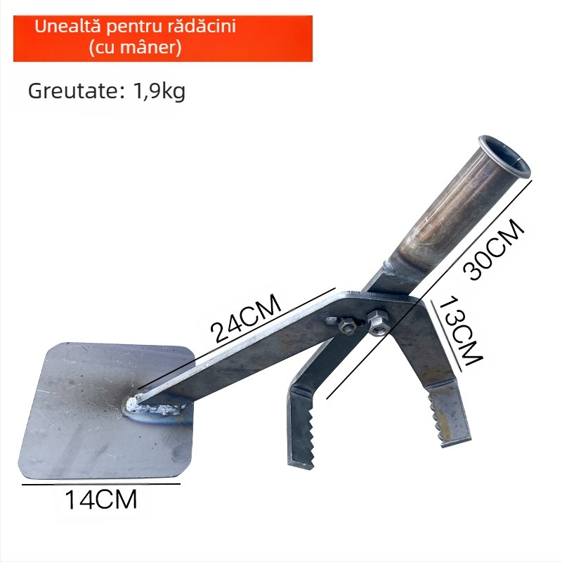 Noul instrument multifunctional pentru tragerea tijelor la culturi: manioca, vinete, bumbac, porumb, ardei