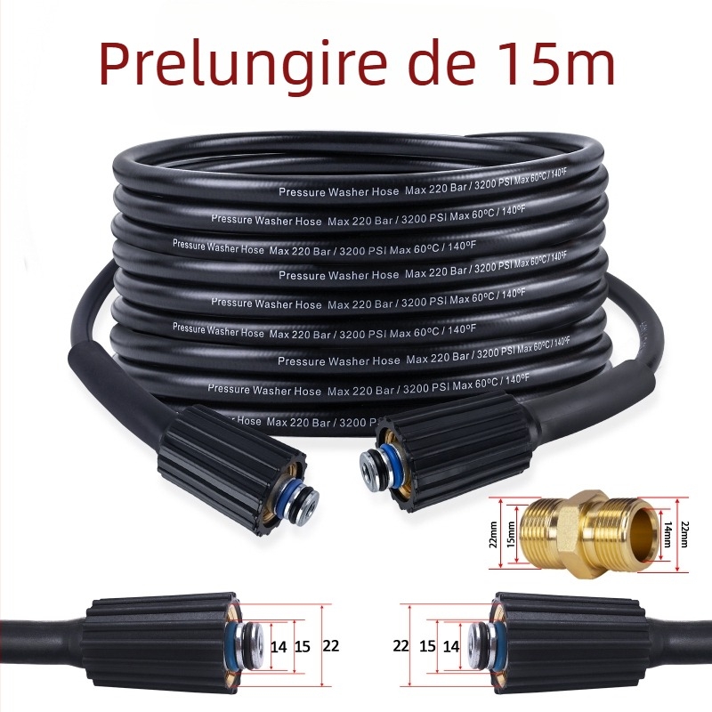 Ansamblu conductă de apă de înaltă presiune pentru utilaje de curățare — PH0622-5M22C, accesorii pentru mașini de curățare, Xiong Wei