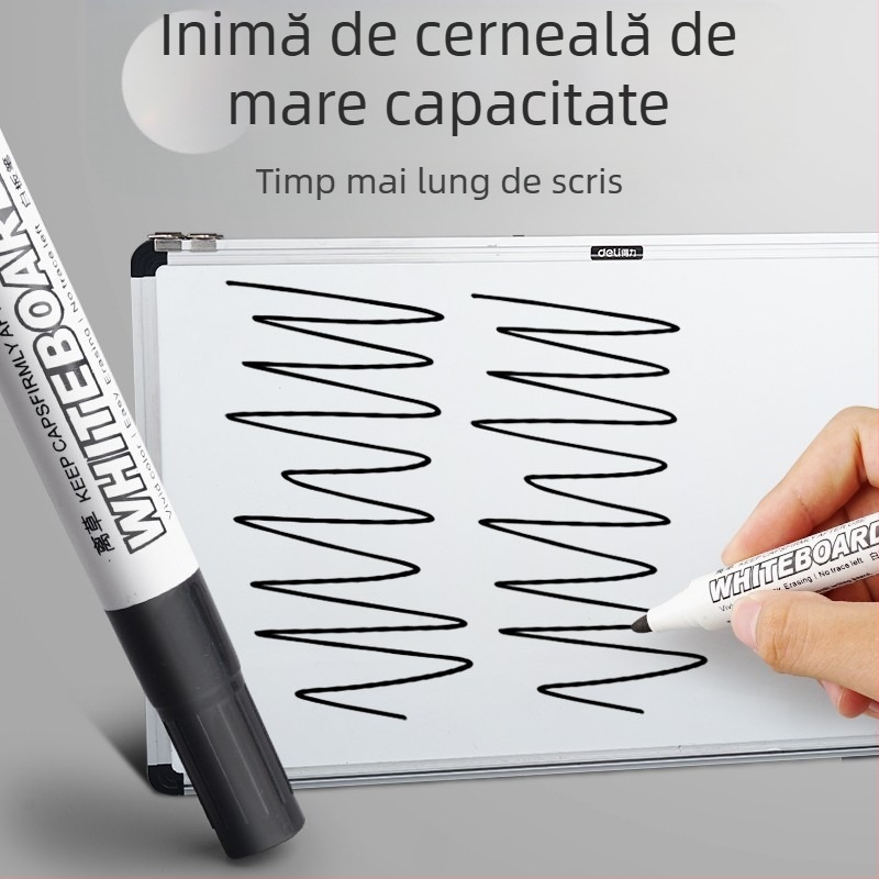 Go Grass LC002S Marker de tablă – pe bază de apă, pachet 10 buc., Carcasă din plastic, Ambalat în cutie