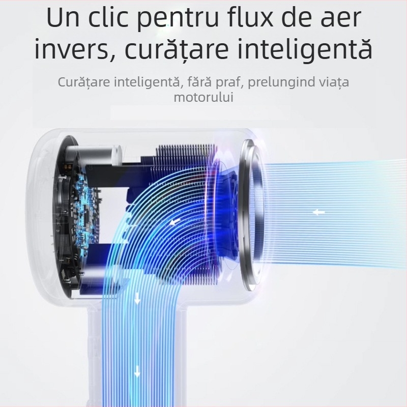 Uscător de păr cu motor brushless, 1300 W, ioni negativi, aer rece/cald, protecție împotriva supraîncălzirii