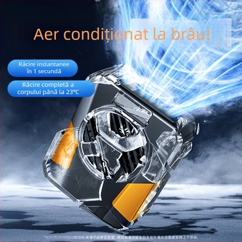 Ventilator de talie pentru sport, alimentare USB, motor fără perii, 3 trepte, zgomot 36–45 dB, 5V 3W, baterie încorporată 2000–4000 mAh