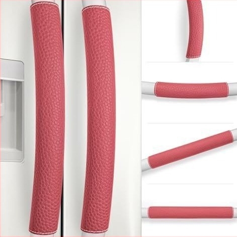 Capac de protecție a mânerului frigiderului; Materiale: PU + țesătură Velcro; Material principal: PU (50%); Subcomponentă: poliester (50%); Stil: Nordic