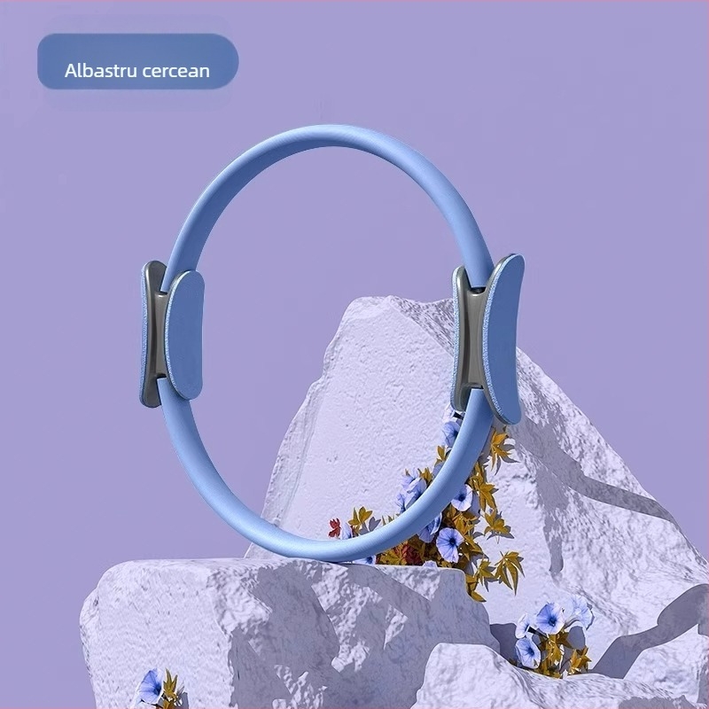 Inel Pilates – Material TPE – Brand Flame – Exerciții cu rezistență pentru picioare – Antrenament pentru mușchii spatelui