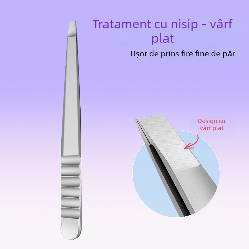 Clește pentru sprâncene din oțel inoxidabil — instrument compact de frumusețe, 13,5 g