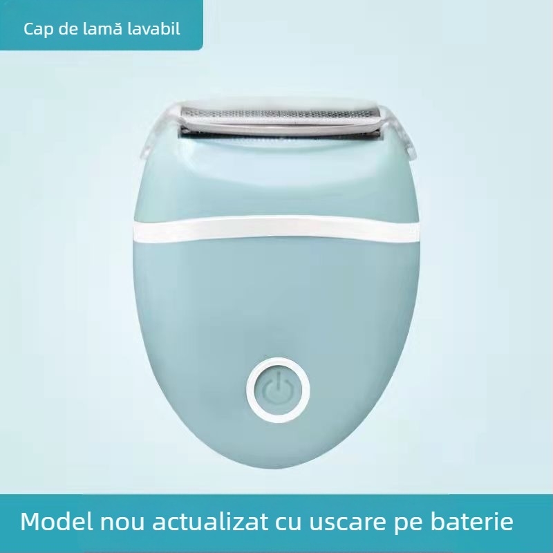 Mașină de ras electrică pentru femei, cu cap detașabil pentru zone intime și întreg corpul, model 209, ABS, 1 cap de tăiere, motor cu perii, umed și uscat