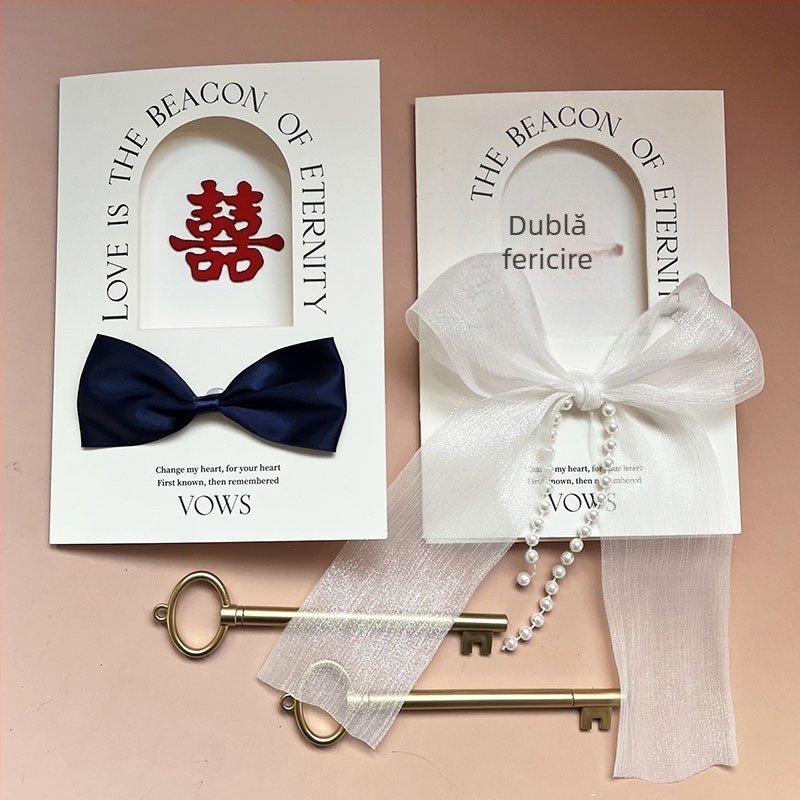 Carte de jurământ pentru nuntă — set de două, din hârtie, ambalaj în pungă OPP, Brand: AIDEZHUTI/Love de Theme, Categorie: Carte de jurământ, Ocazie: Nuntă