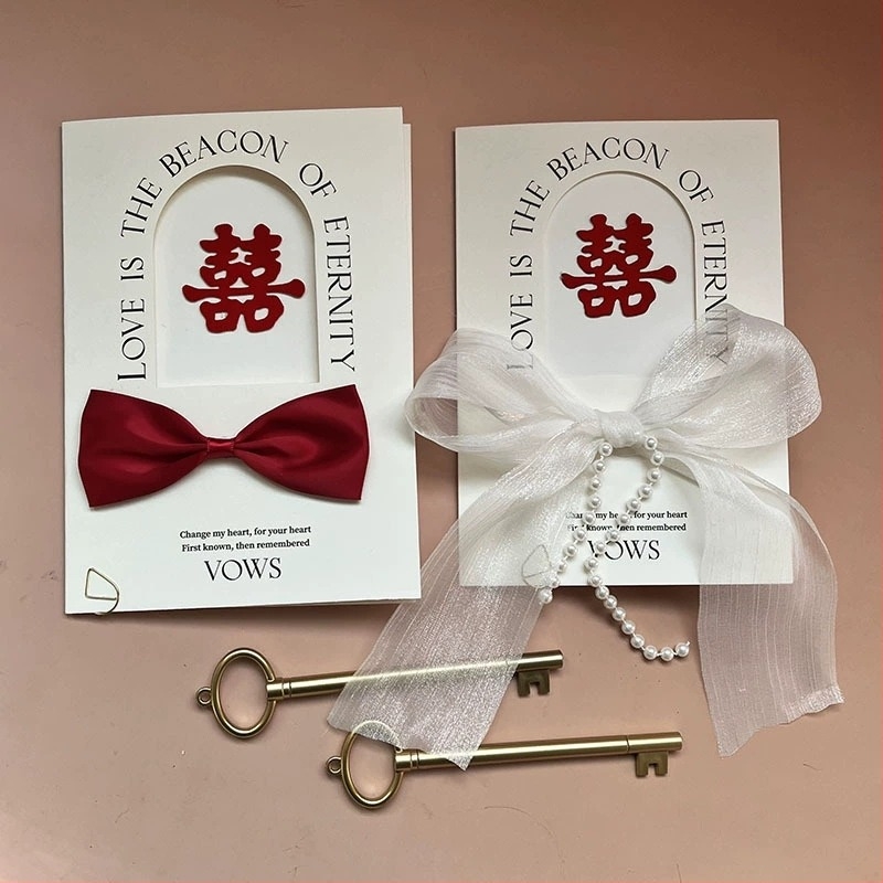 Carte de jurământ pentru nuntă — set de două, din hârtie, ambalaj în pungă OPP, Brand: AIDEZHUTI/Love de Theme, Categorie: Carte de jurământ, Ocazie: Nuntă