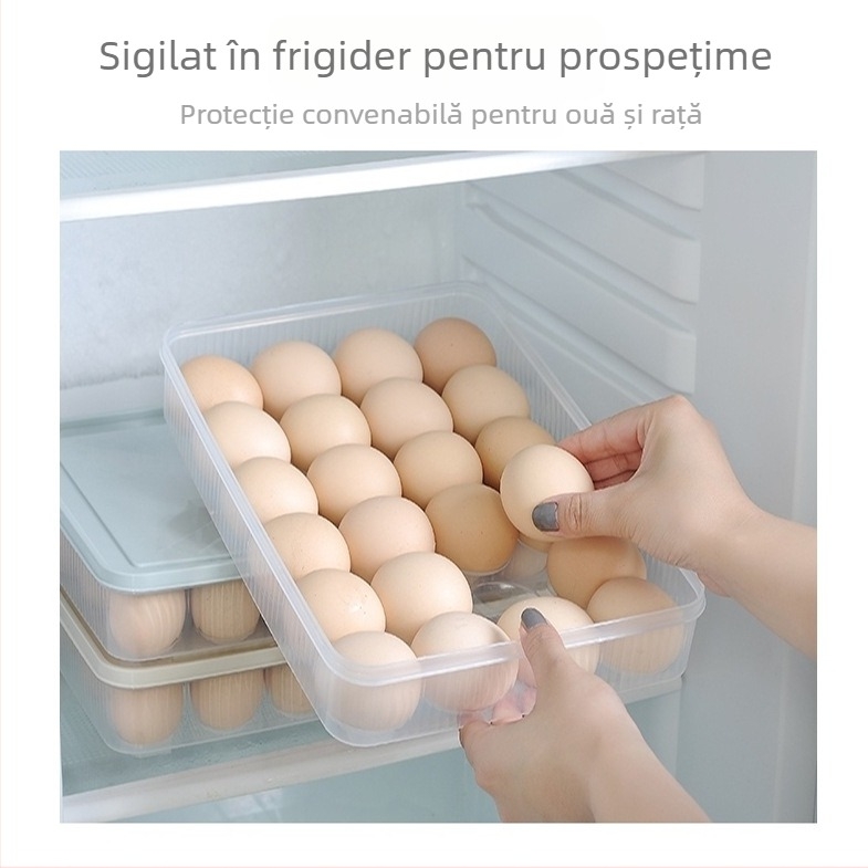 KUCOCO Cutie de depozitare pentru dumplings, design multi-strat, potrivită pentru dumplings și wontons, pentru frigider și congelator, material PP