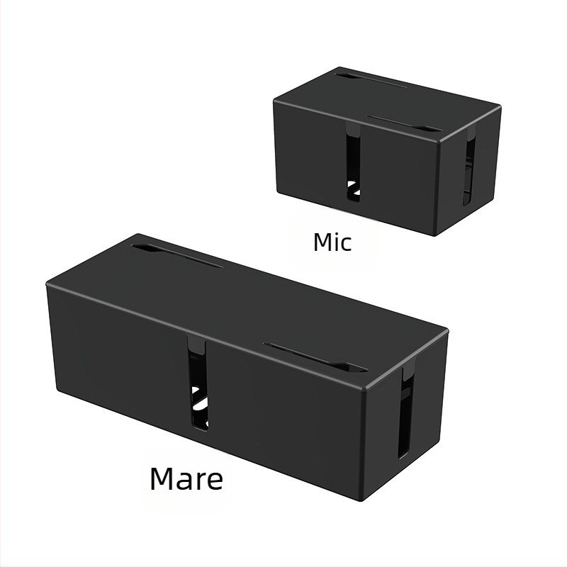 Cutie de stocare cabluri model P1 – plastic de inginerie, 18 L, capac, imprimare logo disponibilă, pentru birou