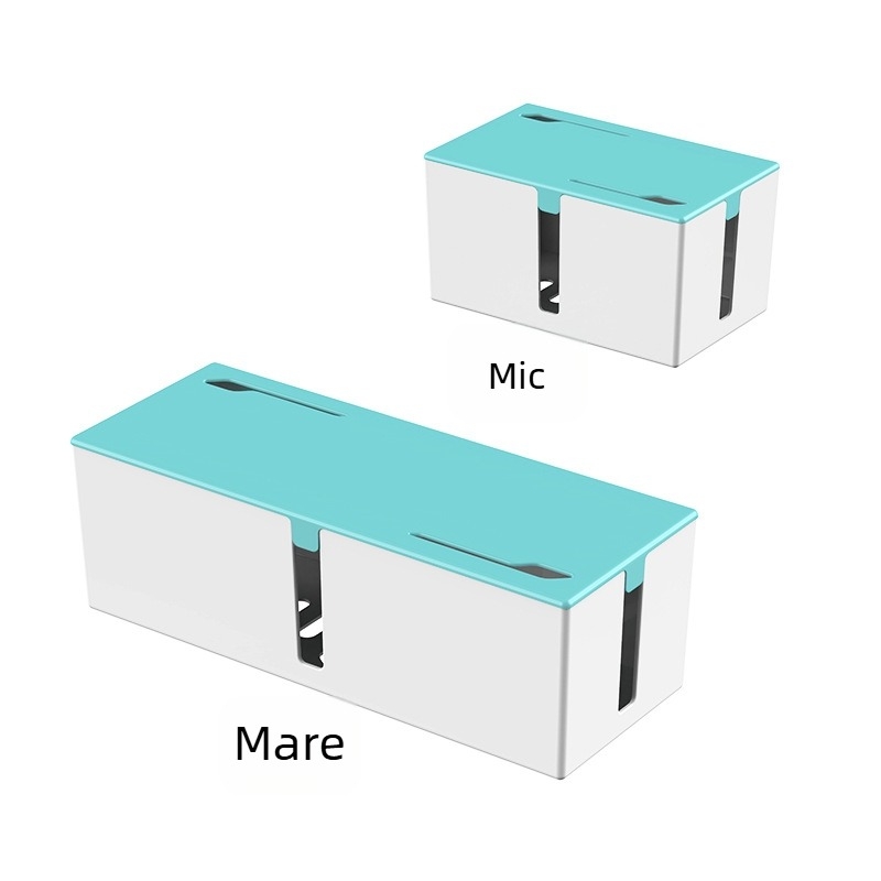 Cutie de stocare cabluri model P1 – plastic de inginerie, 18 L, capac, imprimare logo disponibilă, pentru birou