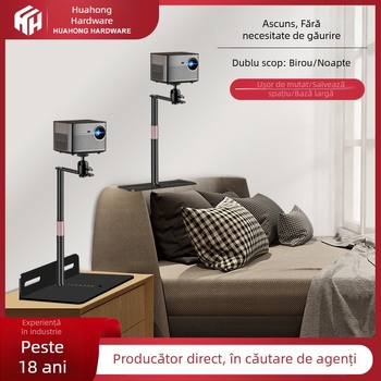 Suport Proiector pentru Desktop, Noptieră și Canapea – Universal, Cu Îmbinare Ascunsă, Din Oțel de Carbon