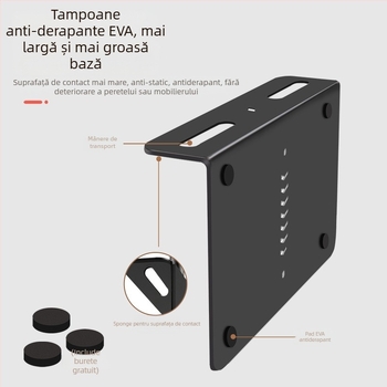 Suport Proiector pentru Desktop, Noptieră și Canapea – Universal, Cu Îmbinare Ascunsă, Din Oțel de Carbon