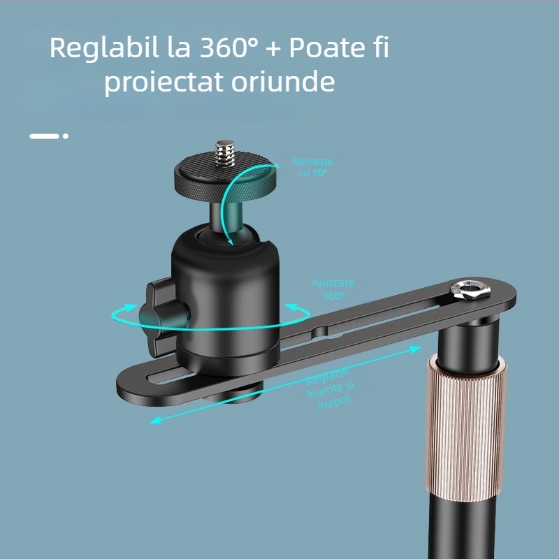 Suport Proiector pentru Desktop, Noptieră și Canapea – Universal, Cu Îmbinare Ascunsă, Din Oțel de Carbon