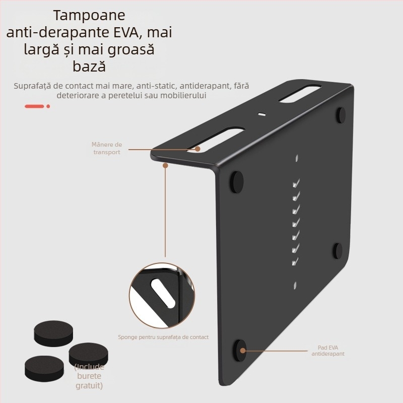 Suport Proiector pentru Desktop, Noptieră și Canapea – Universal, Cu Îmbinare Ascunsă, Din Oțel de Carbon