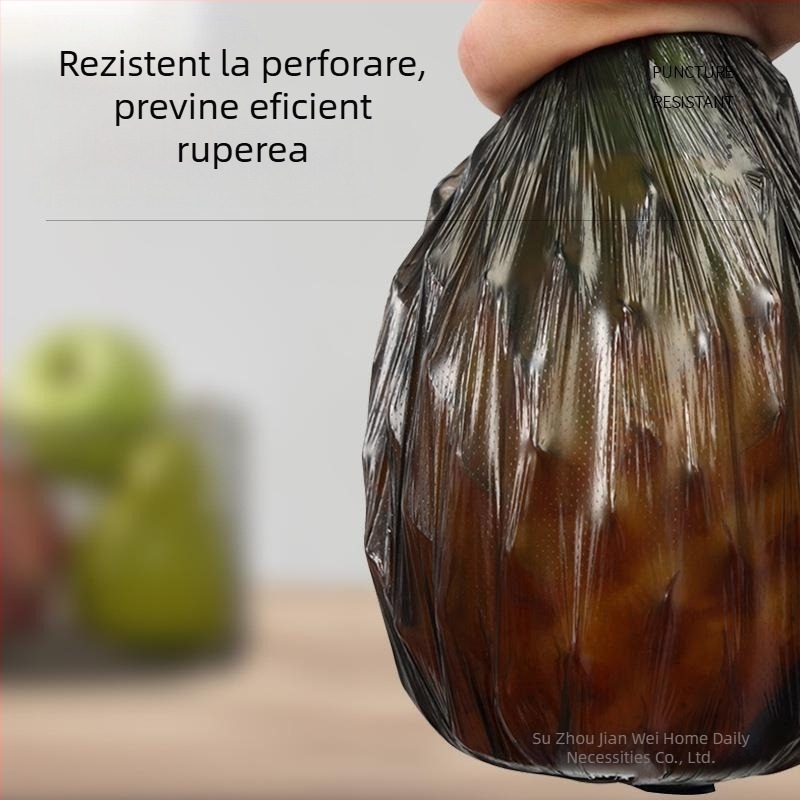 Saci de gunoi pentru uz casnic, groși, cu mâner, perforați pentru ruptură ușoară, negri sau colorate
