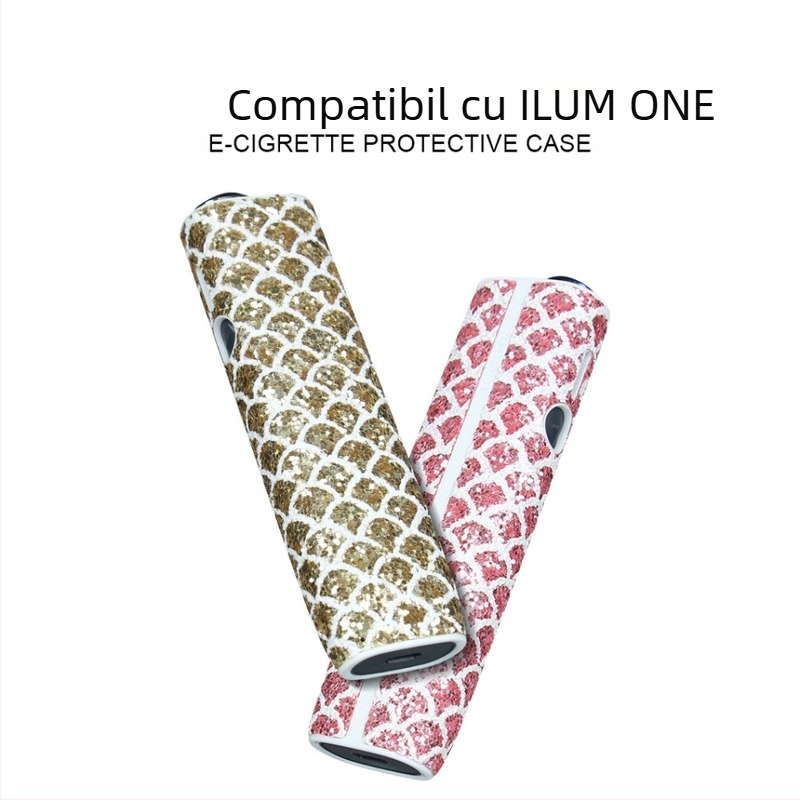 Husă din piele protectoare pentru IQO Ilumaone / I One dispozitiv de încălzire fără fum – PU+PC, logo imprimat, personalizare disponibilă, stil minimalist modern
