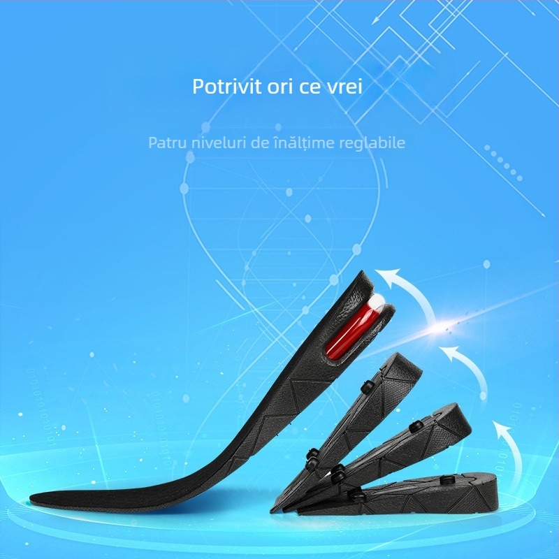 Talpă pentru încălțăminte cu înălțare a înălțimii – PVC, strat multiplu, pernă de aer, talpă întreagă, unisex