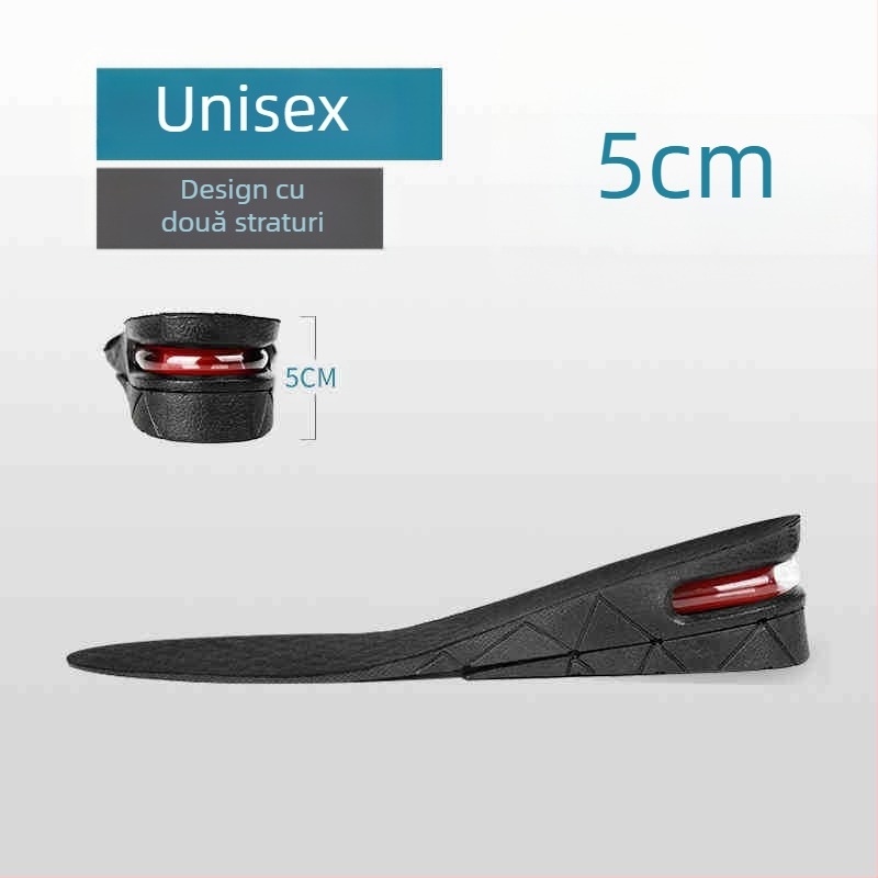 Talpă pentru încălțăminte cu înălțare a înălțimii – PVC, strat multiplu, pernă de aer, talpă întreagă, unisex