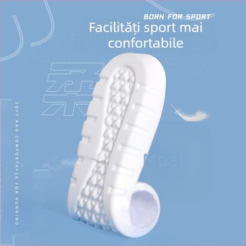 Tălpi sport PU, cu elasticitate înaltă și absorbție a șocurilor, talpă cu memorie, talpă integrală