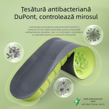 Tălpi sport PU, cu elasticitate înaltă și absorbție a șocurilor, talpă cu memorie, talpă integrală