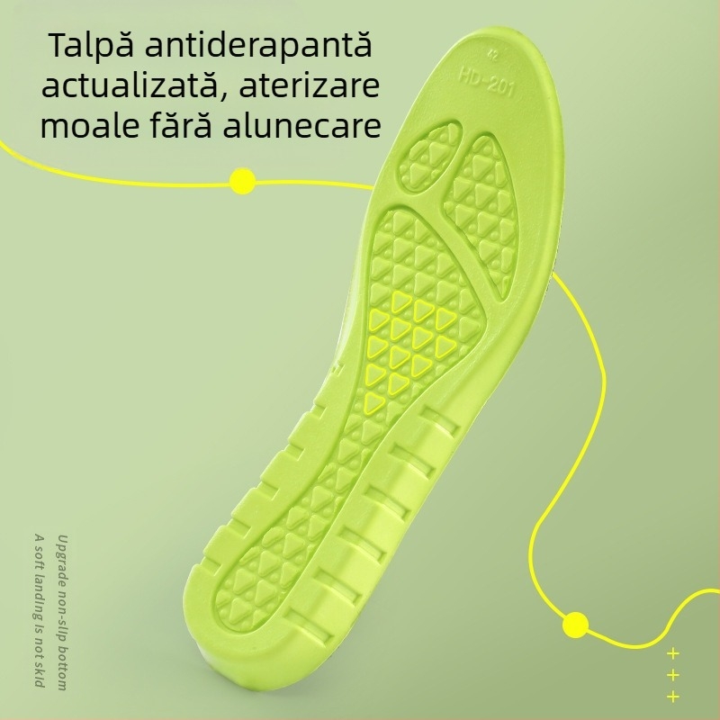 Tălpi sport PU, cu elasticitate înaltă și absorbție a șocurilor, talpă cu memorie, talpă integrală