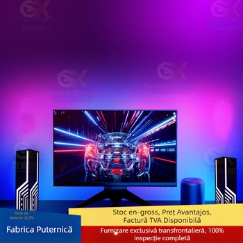 Lampă de atmosferă RGB pentru dormitor și birou, stil cyberpunk, alimentare USB, control prin APP