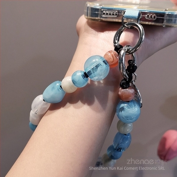 Lanyard pentru telefon pentru femei, cu mărgele, lucrat manual, multifuncțional, design geometric, Brand Zhenge