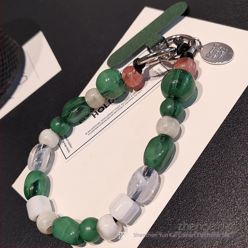 Lanyard pentru telefon pentru femei, cu mărgele, lucrat manual, multifuncțional, design geometric, Brand Zhenge