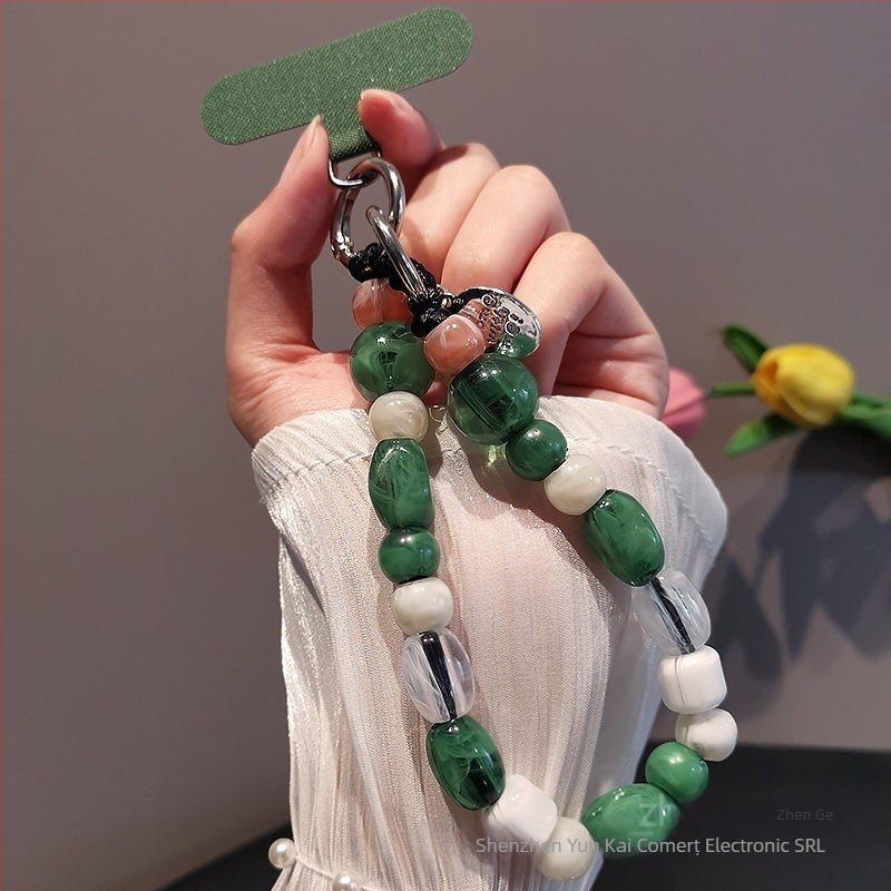 Lanyard pentru telefon pentru femei, cu mărgele, lucrat manual, multifuncțional, design geometric, Brand Zhenge