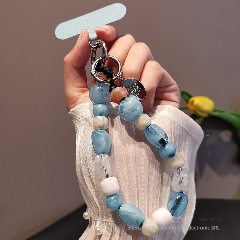 Lanyard pentru telefon pentru femei, cu mărgele, lucrat manual, multifuncțional, design geometric, Brand Zhenge