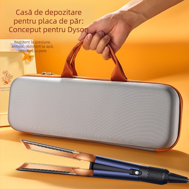 Carcasă rigidă pentru Dyson Airstrait HT01 uscător de păr, impermeabil, stocare digitală, material compozit