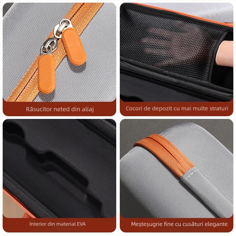 Carcasă rigidă pentru Dyson Airstrait HT01 uscător de păr, impermeabil, stocare digitală, material compozit