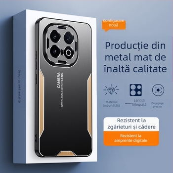 Carcasă de telefon IQOO 13/12/11/9, 2-în-1 metalic, finisaj mat, protecție antiuzură și anti-cadere, compatibil cu Vivo