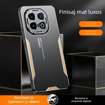Carcasă de telefon IQOO 13/12/11/9, 2-în-1 metalic, finisaj mat, protecție antiuzură și anti-cadere, compatibil cu Vivo