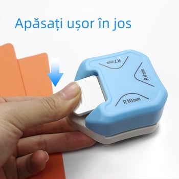 Kami KM-6630 tăietor de colțuri 3 în 1 pentru hârtie/carduri, operare manuală, grosime de găurire 0,1 mm, greutate netă 100 g