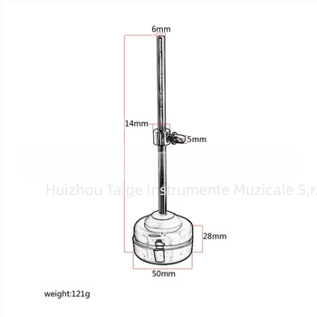 Accesorii pentru instrumente muzicale - Bețișor pentru tobă, Model WC36, Metal + Silicon, Ambalaj PE