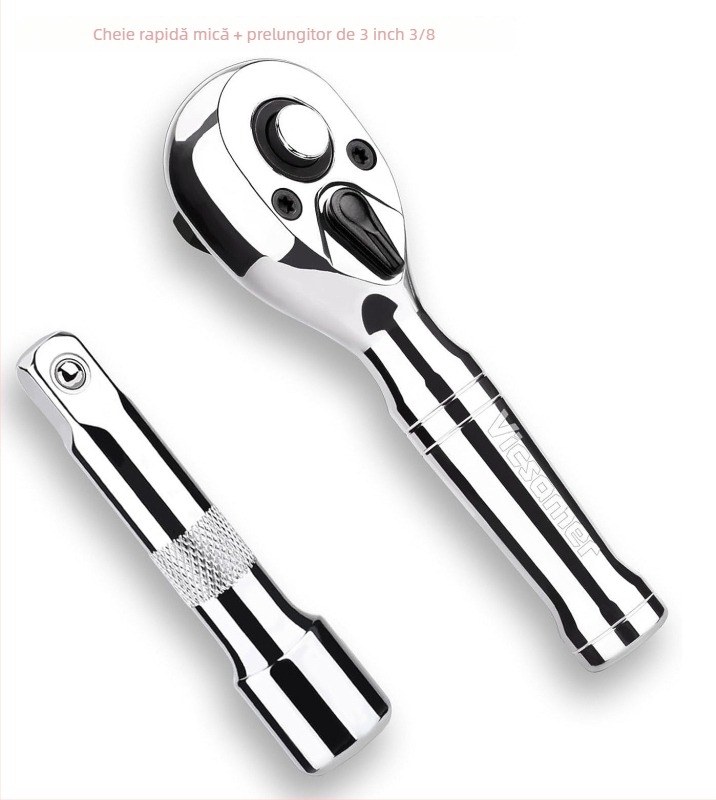 Cap de cheie cu crichetă, oțel cromat, acoperire cromată