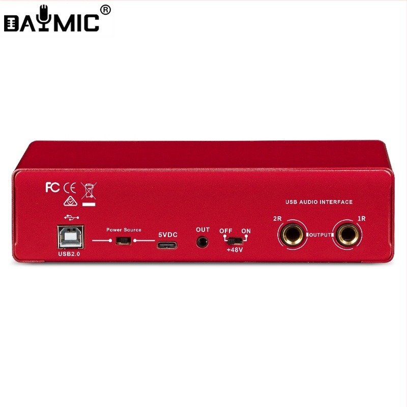 Carte de sunet USB externă profesională – fără drivere, pentru înregistrare live și karaoke, reglaj sunet (Model MD22; Alimentare: 0; Lansată: 2022)